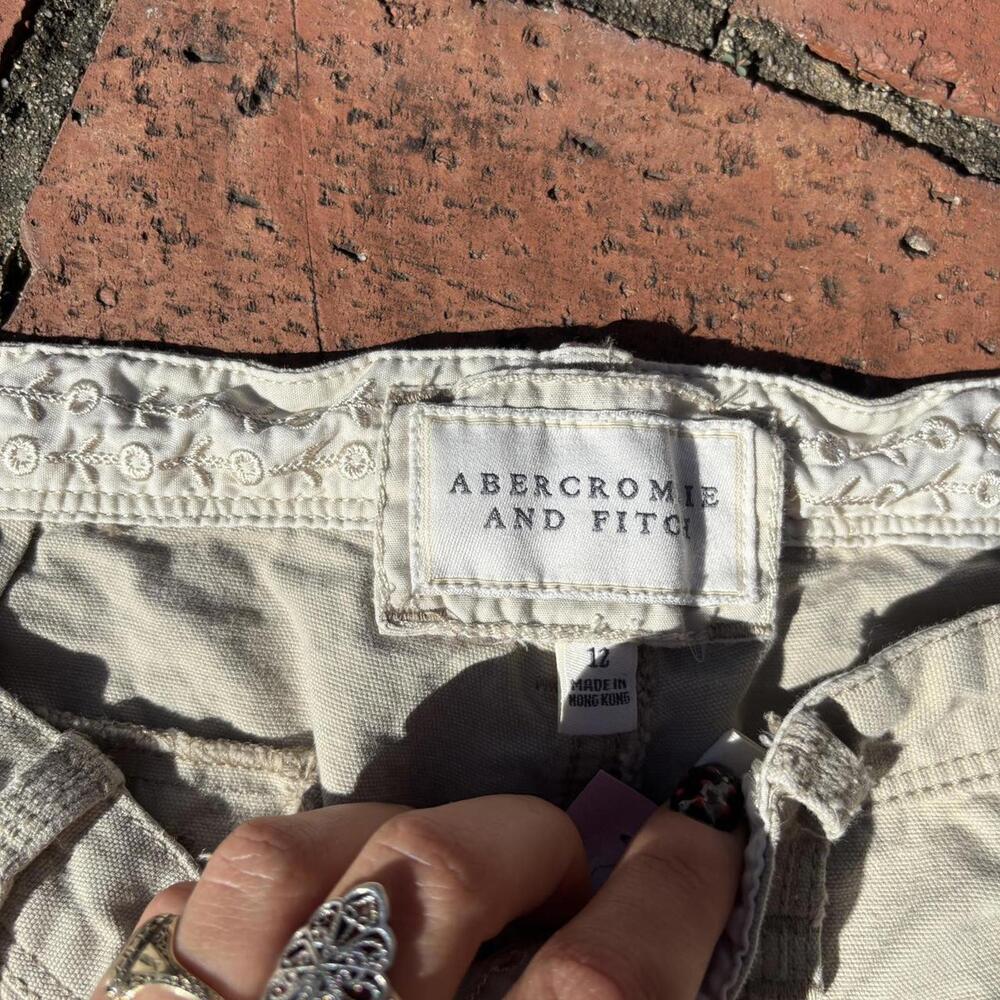 Y2K office‎ siren corporate Abercrombie and Fitch cargo khaki pants - Picture 5 of 6